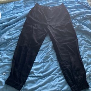 Black linen pants